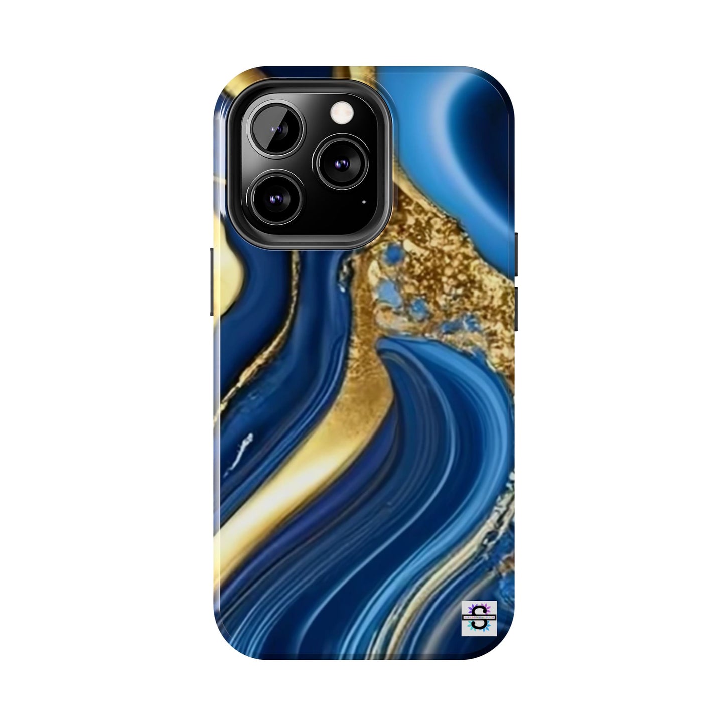 Royal Blue Gold Marble Phone Case | Mobile cover