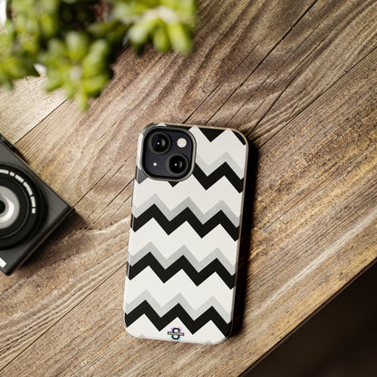 Zig Zag Black and White Phone Case | Mobile CoverSush Dopamine Decor