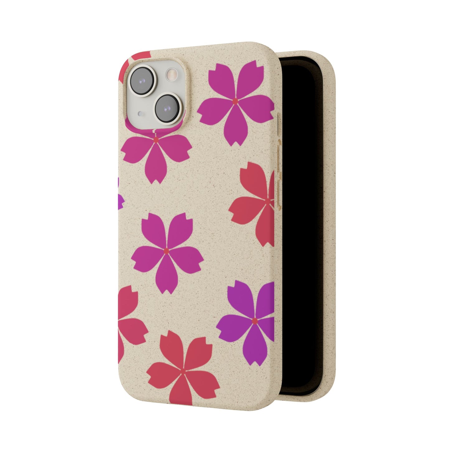 Eco friendly Red floral Phone case