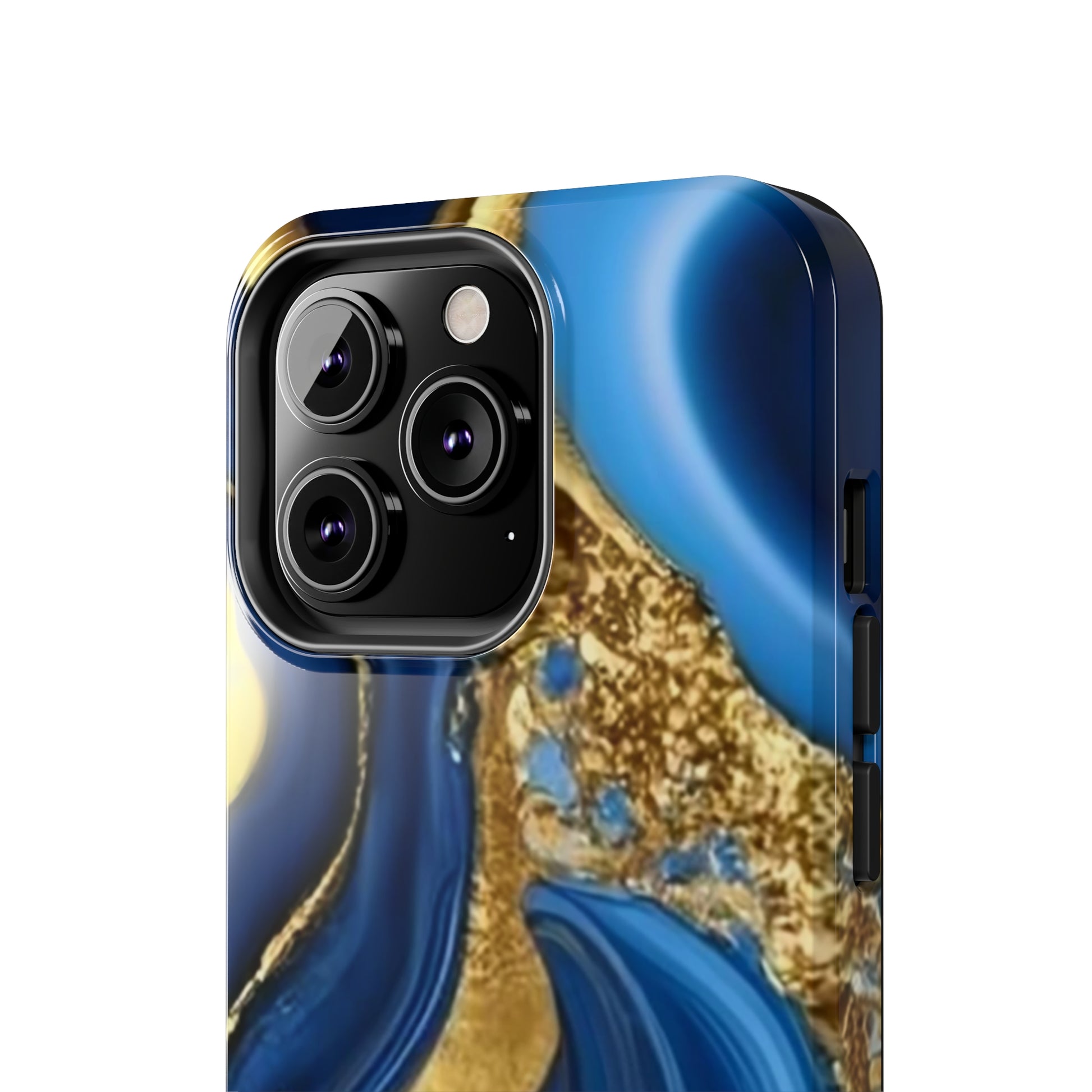 Royal Blue Gold Marble Phone Case | Mobile coverSush Dopamine Decor