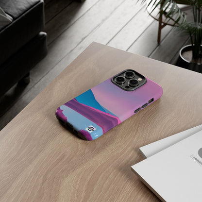 Pink Blue landscape design Phone cover | Mobile case