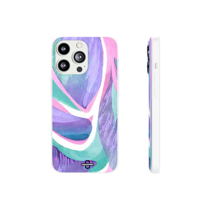 Subliminals for Prosperity | Purple Blue Green Pattern Phone cover | World's first Subliminals Brand | Sush Dopamine Decor