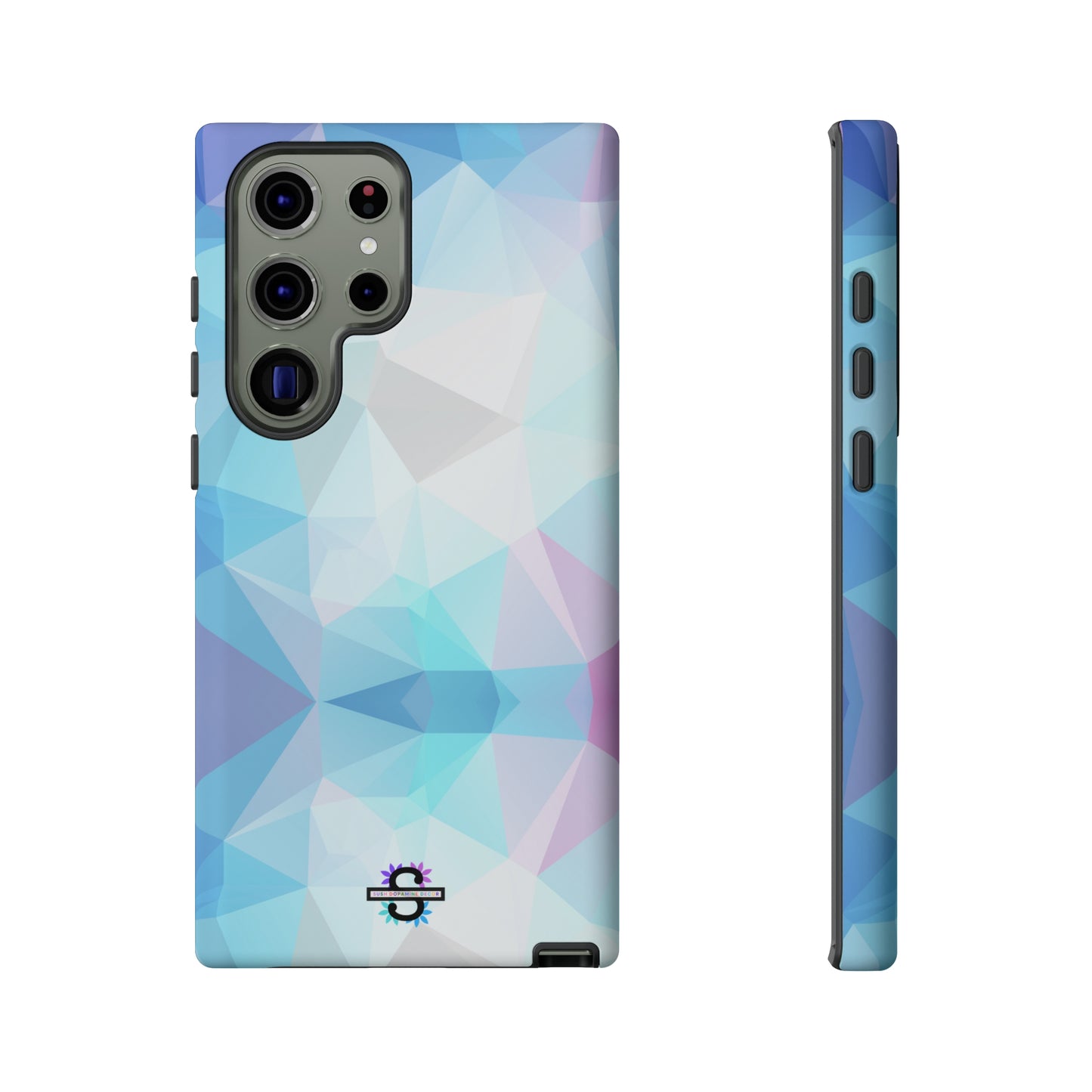 Geometric Blue Phone Cover