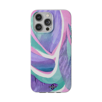 Subliminals for Prosperity | Purple Blue Green Pattern Phone cover | World's first Subliminals Brand | Sush Dopamine Decor