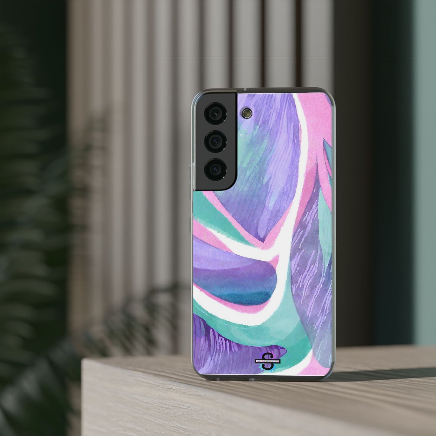 Subliminals for Prosperity | Purple Blue Green Pattern Phone cover | World's first Subliminals Brand | Sush Dopamine Decor