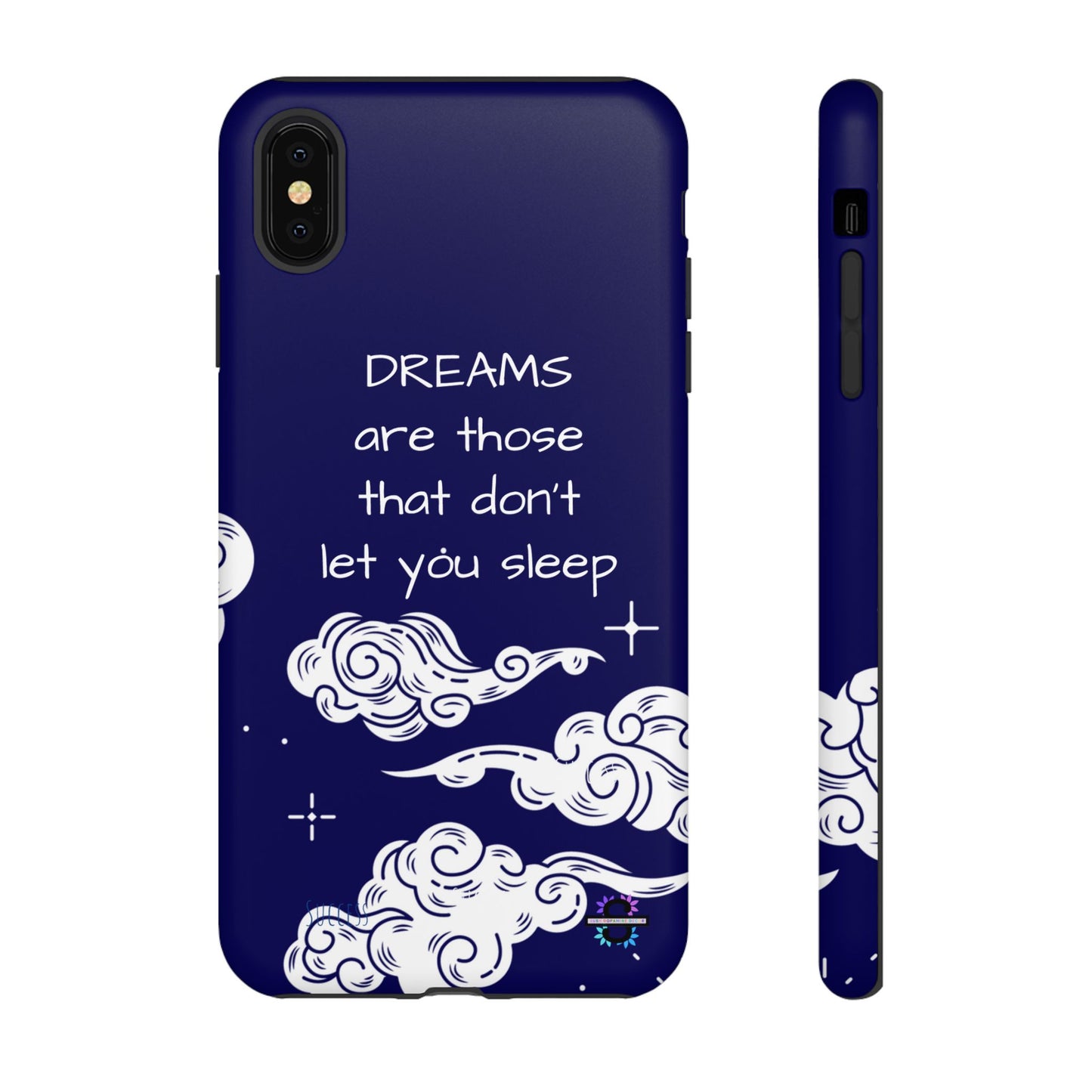 Limited Edition | Royal Blue Phone Case with Motivational Quote – Cloud Design Slim Protective Cover with Dual Layer Protection | Success Subliminals | Motivational Quote