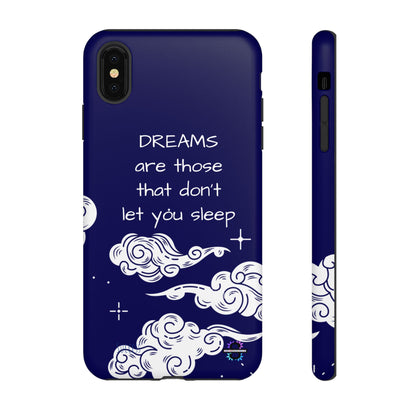 Limited Edition | Royal Blue Phone Case with Motivational Quote – Cloud Design Slim Protective Cover with Dual Layer Protection | Success Subliminals | Motivational Quote