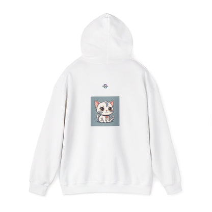 Unisex Heavy Blend™ Hooded Sweatshirt – Cute Cat Hoodie | Unstoppable | Powerful Subliminal | Cat Energy | Success Subliminal