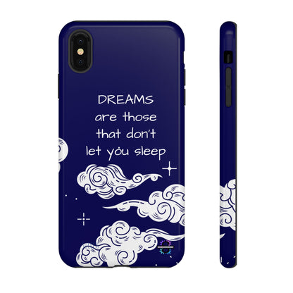Limited Edition | Royal Blue Phone Case with Motivational Quote – Cloud Design Slim Protective Cover with Dual Layer Protection | Success Subliminals | Motivational Quote