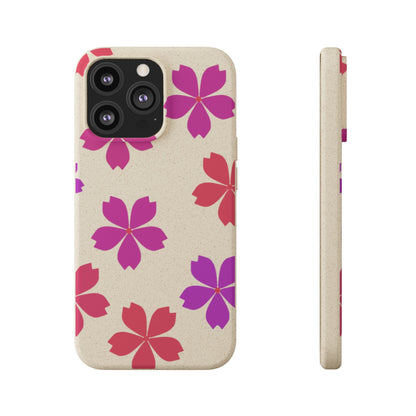 Eco friendly Red floral Phone case