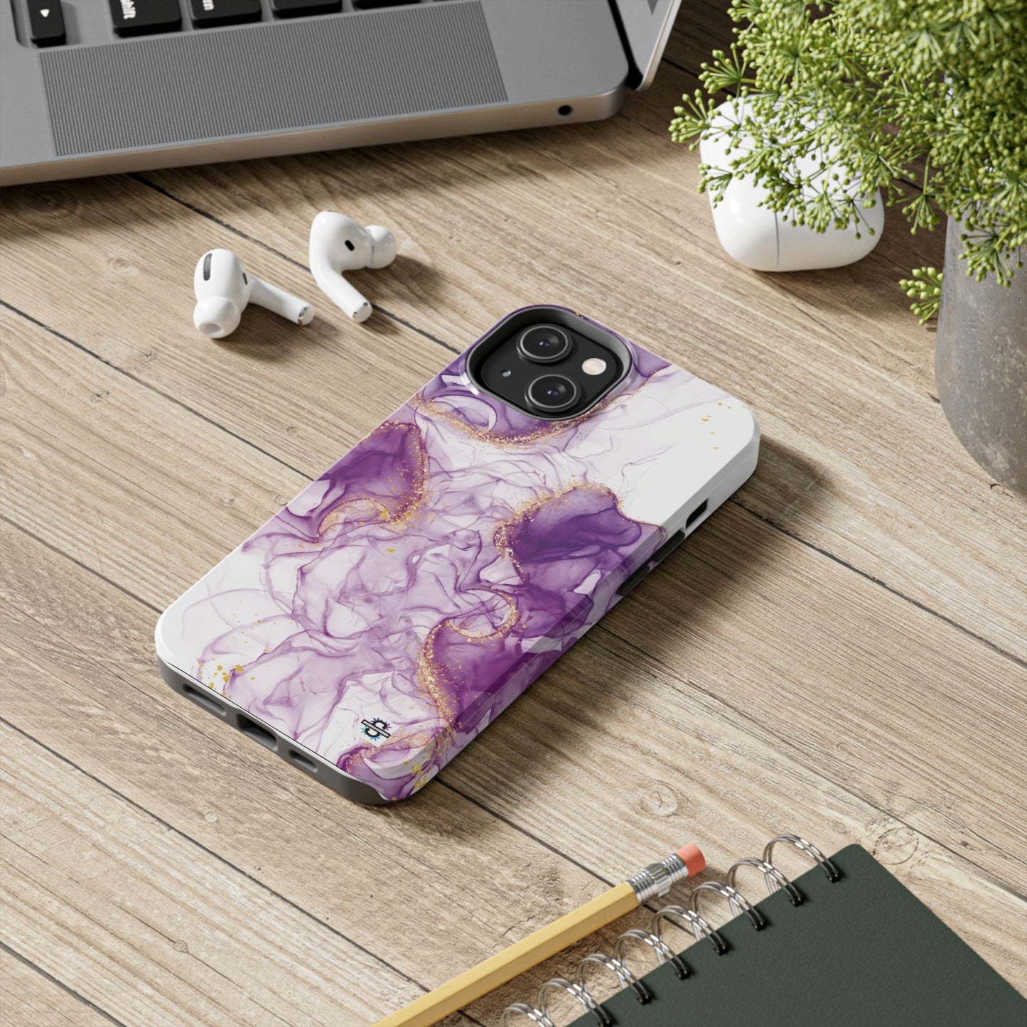 Purple White gold marble Tough Phone Case | Mobile cover