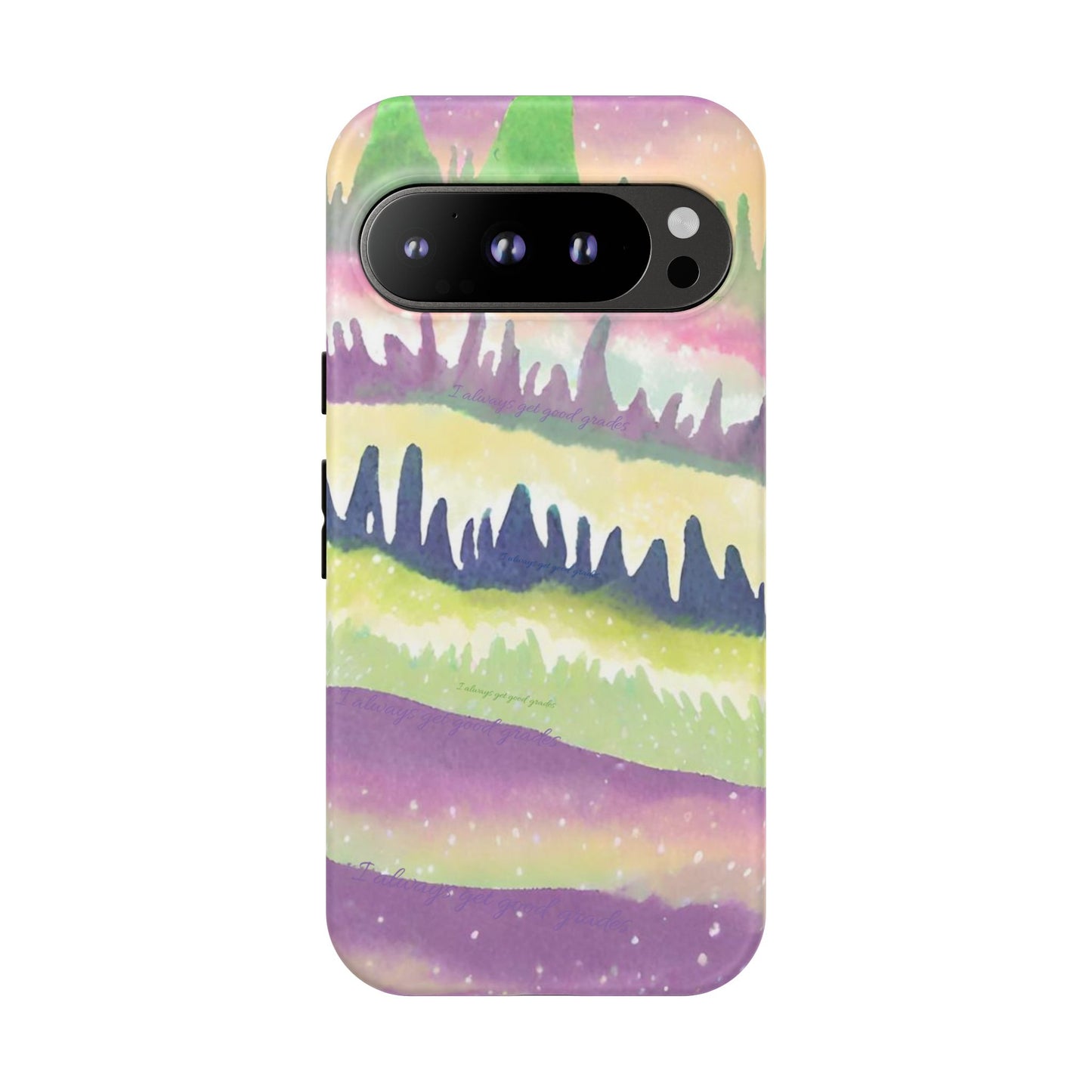 Limited Edition | Subliminals for good grades | Beautiful Abstract Landscape Phone Case – Nature Design Mobile Cover with Dual Protection