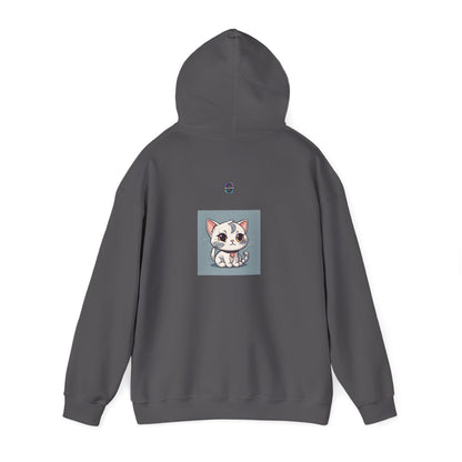 Unisex Heavy Blend™ Hooded Sweatshirt – Cute Cat Hoodie | Unstoppable | Powerful Subliminal | Cat Energy | Success Subliminal