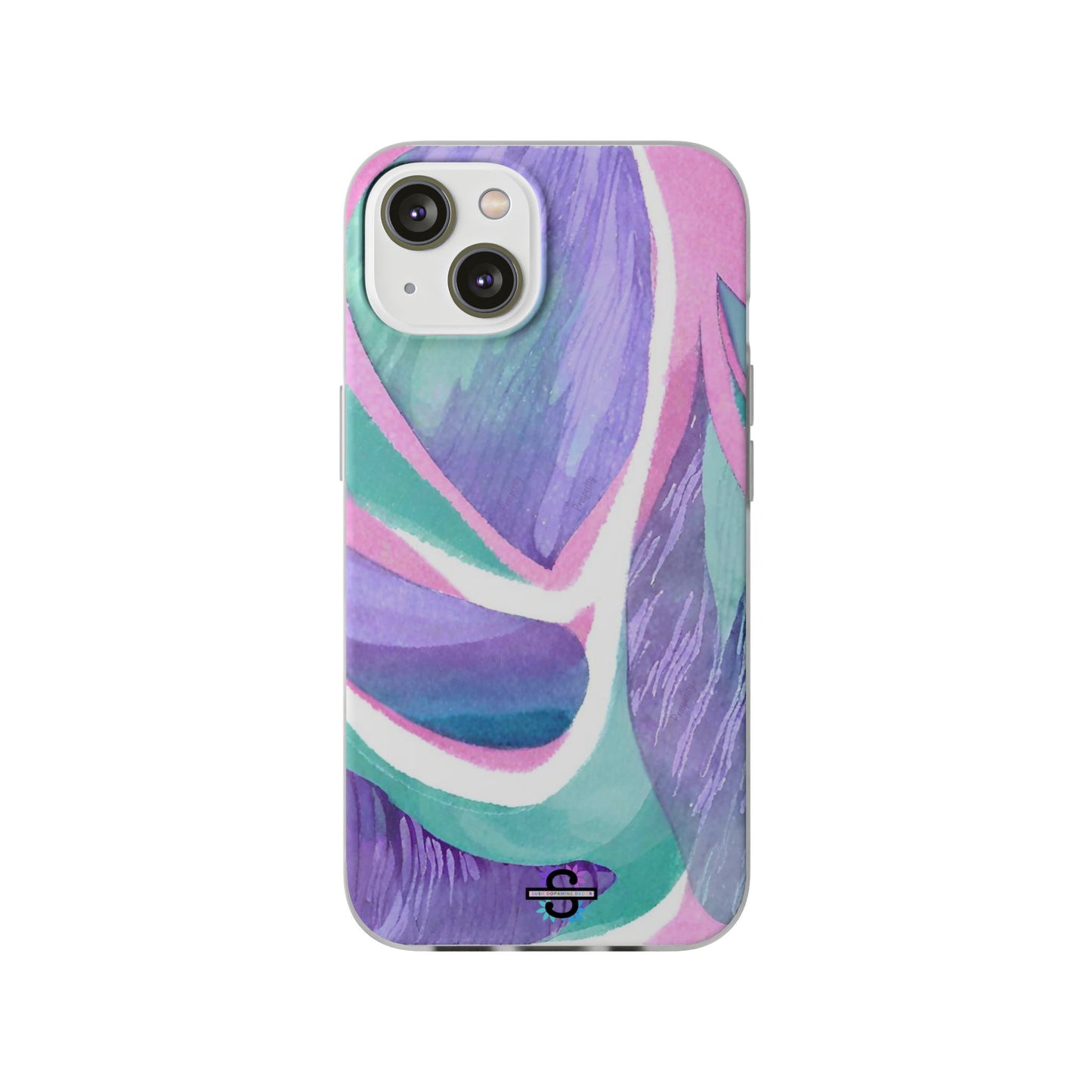 Subliminals for Prosperity | Purple Blue Green Pattern Phone cover | World's first Subliminals Brand | Sush Dopamine Decor