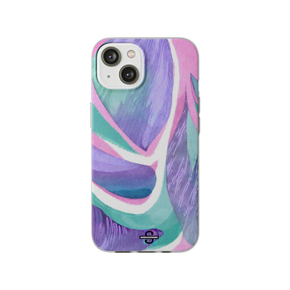 Subliminals for Prosperity | Purple Blue Green Pattern Phone cover | World's first Subliminals Brand | Sush Dopamine Decor