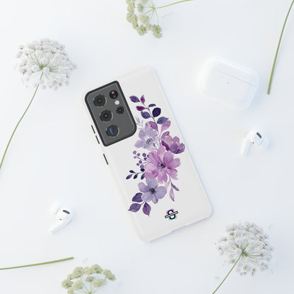 Limited Edition Floral Purple Phone Case | Prosperity Subliminals | Protective Hard Cover | Exclusive Collector's item