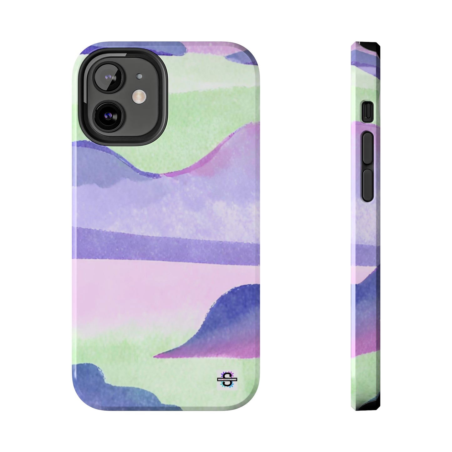 Vibrant Defenders: Amazing Pink Green Purple Blue Tough Phone Case | Mobile coversSush Dopamine Decor