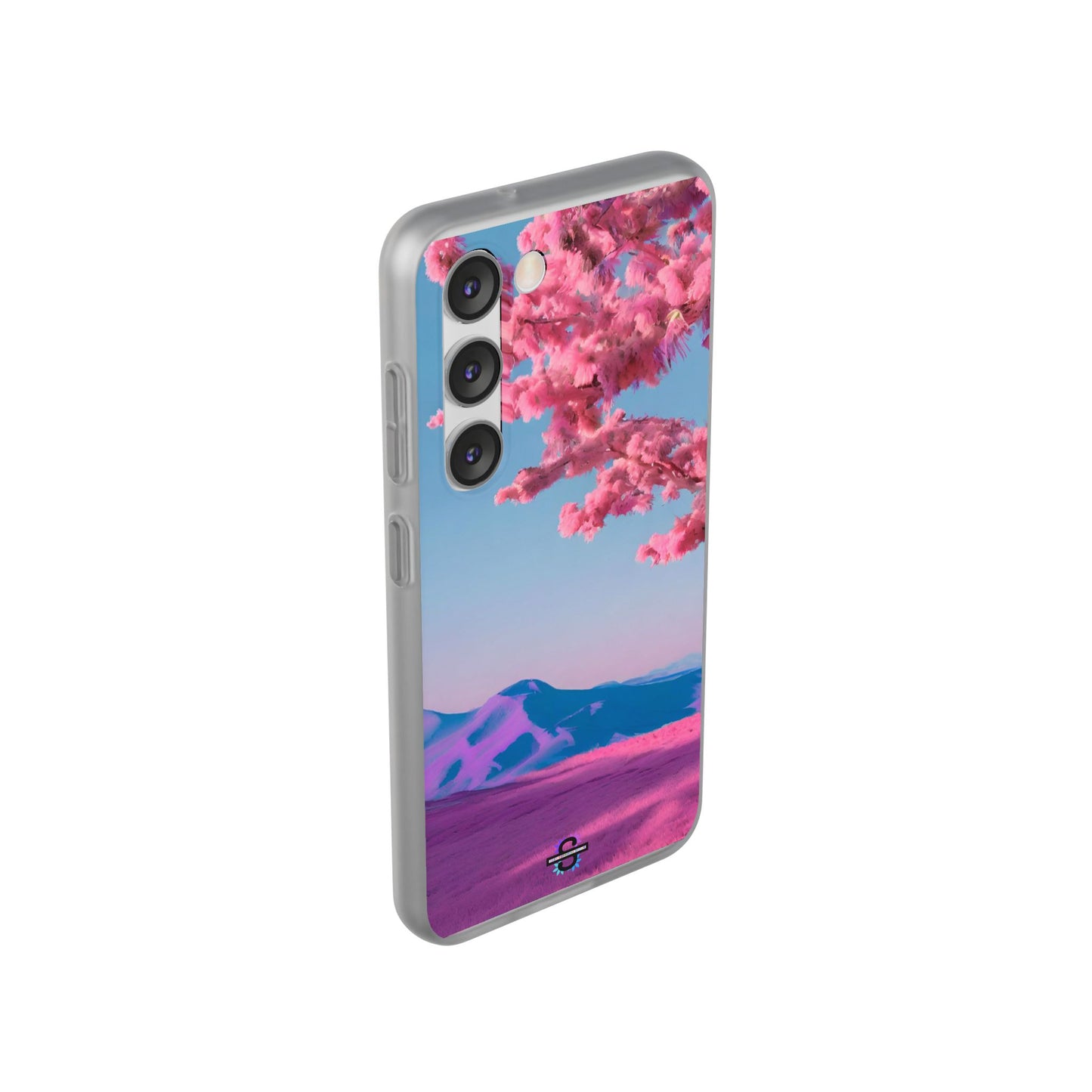 Flexi Pink landscape cherry blossom Phone case | Mobile cover