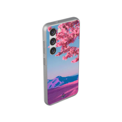 Flexi Pink landscape cherry blossom Phone case | Mobile cover