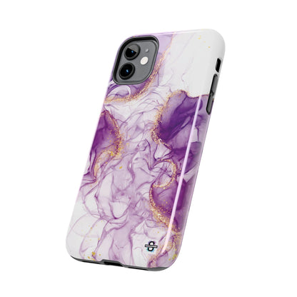 Purple White gold marble Tough Phone Case | Mobile cover