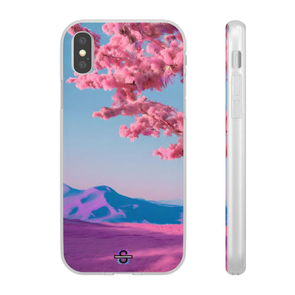 Flexi Pink landscape cherry blossom Phone case | Mobile cover