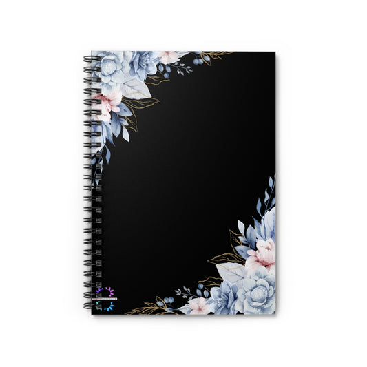 118-Page Floral Spiral Notebook by Swagata Dawn