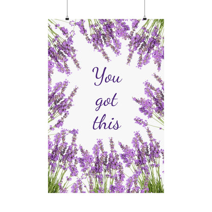 Beautiful Lavender Satin Posters (210gsm), Motivational Poster, Positive Manifestation, Positive Subliminals | Peace Subliminal