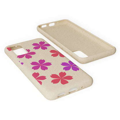 Eco friendly Red floral Phone case
