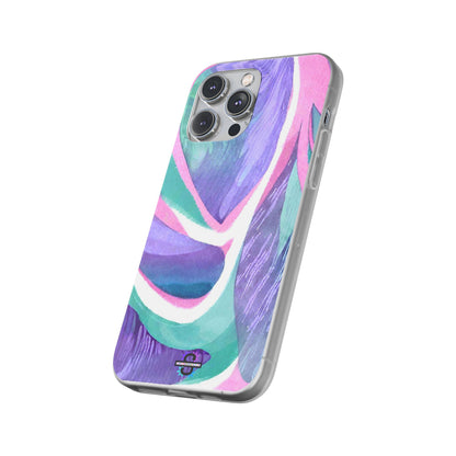 Subliminals for Prosperity | Purple Blue Green Pattern Phone cover | World's first Subliminals Brand | Sush Dopamine Decor