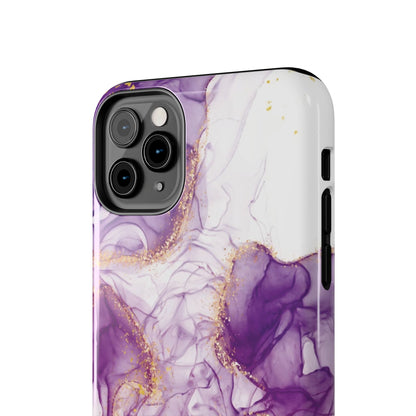Purple White gold marble Tough Phone Case | Mobile cover