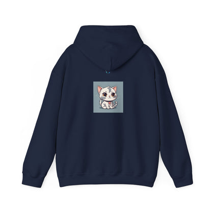 Unisex Heavy Blend™ Hooded Sweatshirt – Cute Cat Hoodie | Unstoppable | Powerful Subliminal | Cat Energy | Success Subliminal