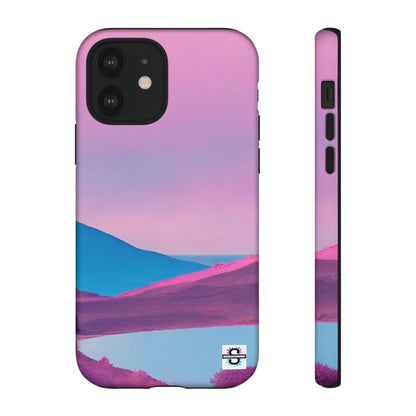 Pink Blue landscape design Phone cover | Mobile case