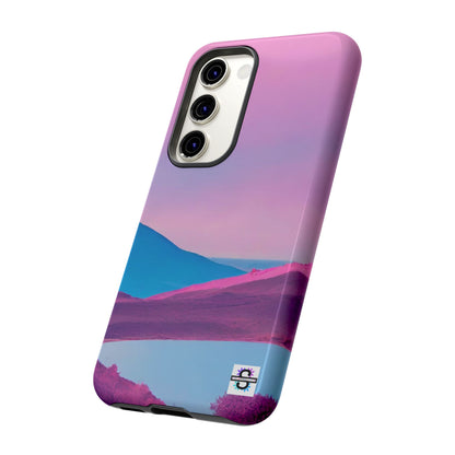 Pink Blue landscape design Phone cover | Mobile case