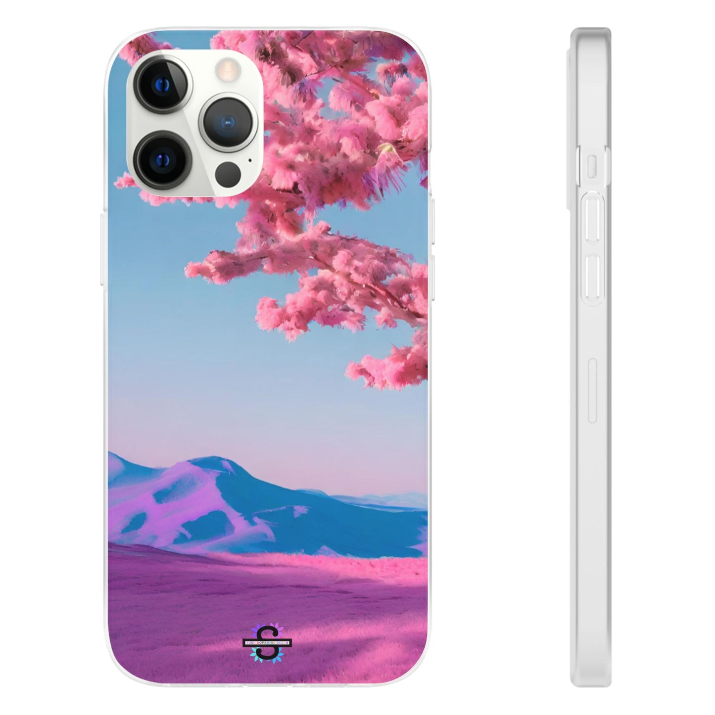 Flexi Pink landscape cherry blossom Phone case | Mobile cover