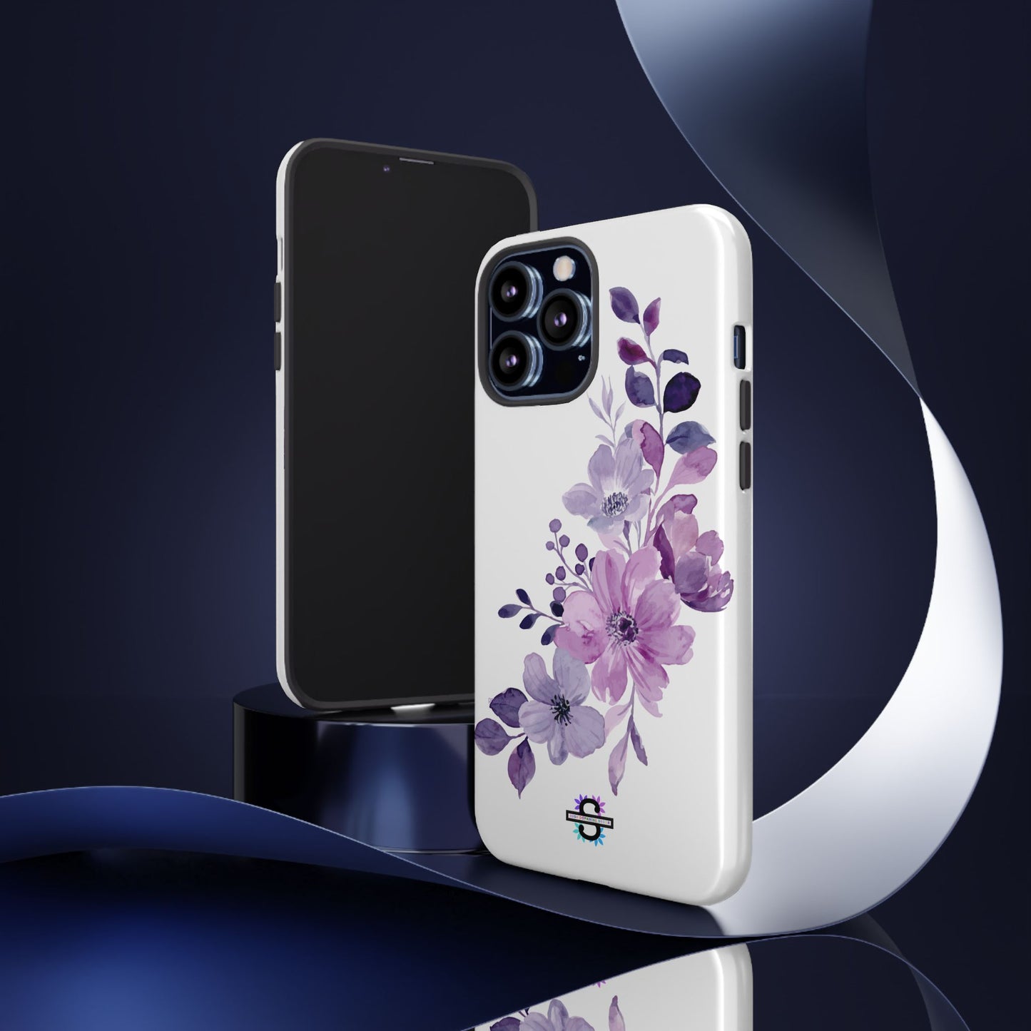 Limited Edition Floral Purple Phone Case | Prosperity Subliminals | Protective Hard Cover | Exclusive Collector's item