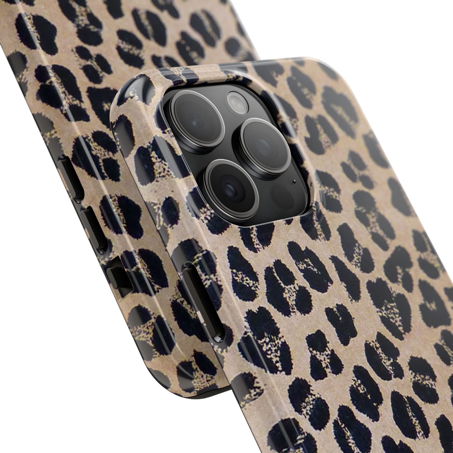 Black and Brown Mobile Cover, Leopard Print, Stylish Mobile Case, Accessories