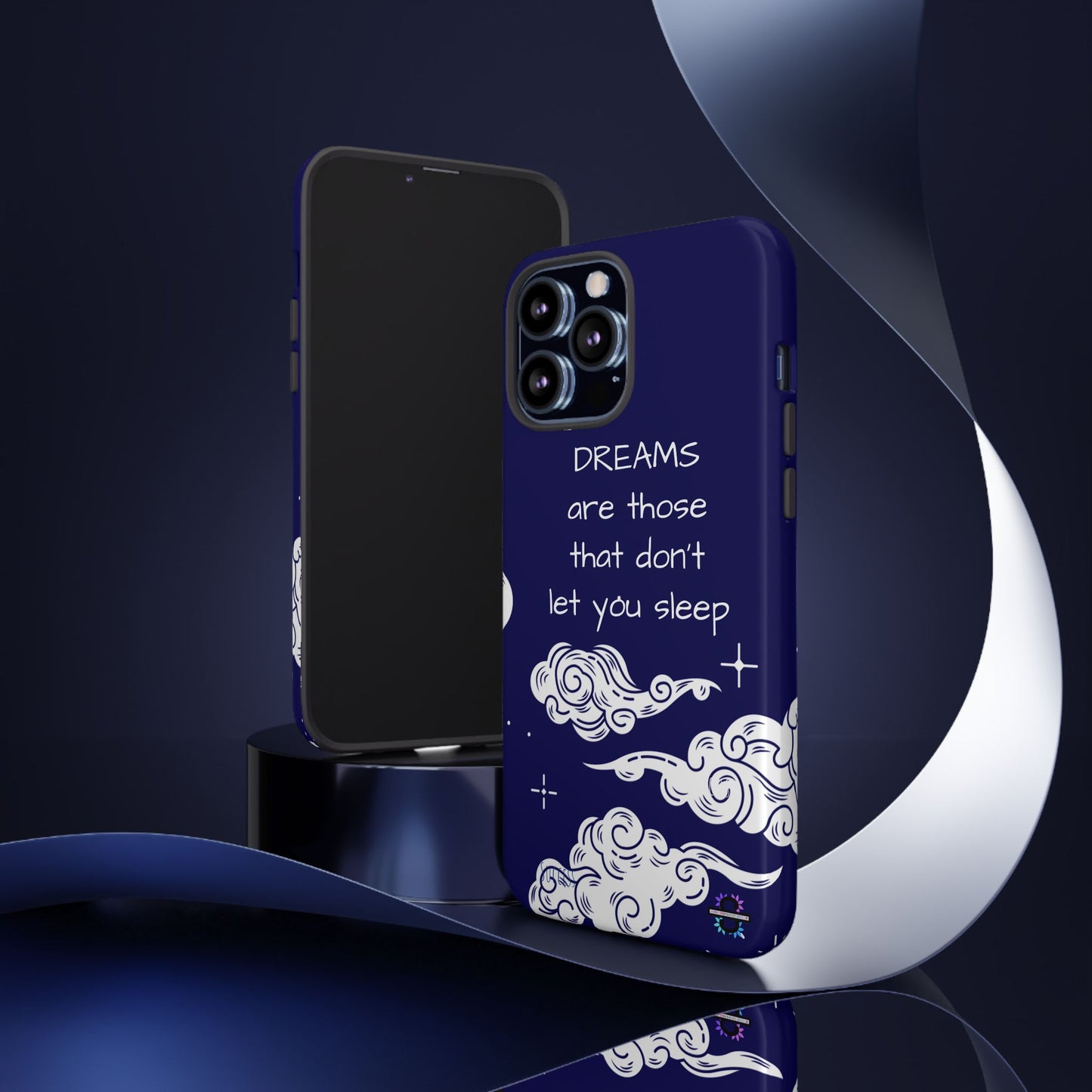 Limited Edition | Royal Blue Phone Case with Motivational Quote – Cloud Design Slim Protective Cover with Dual Layer Protection | Success Subliminals | Motivational Quote