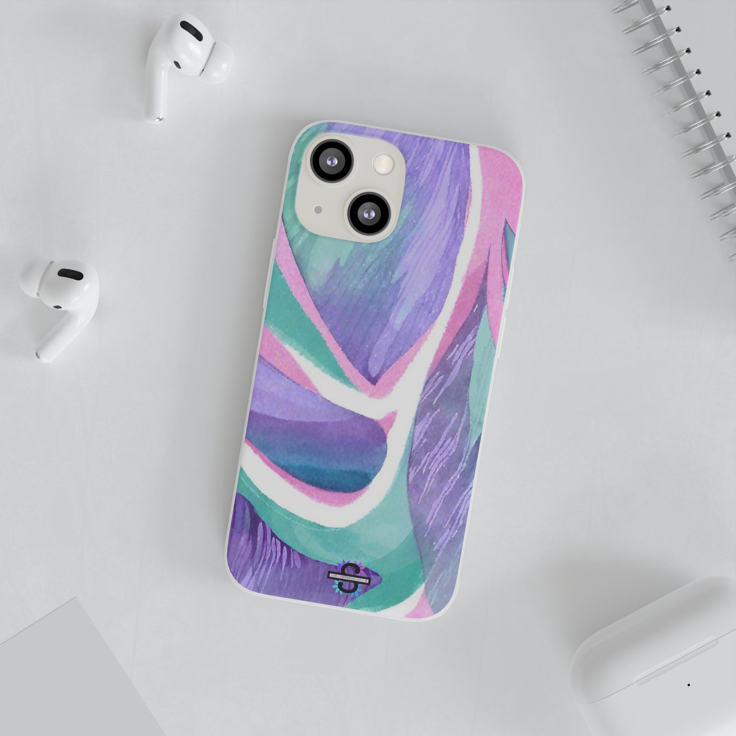 Purple Blue Green Pattern Phone cover