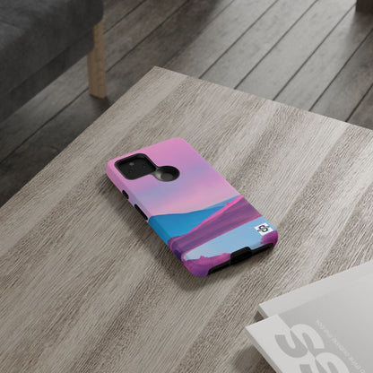 Pink Blue landscape design Phone cover | Mobile case