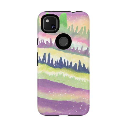 Limited Edition | Subliminals for good grades | Beautiful Abstract Landscape Phone Case – Nature Design Mobile Cover with Dual Protection