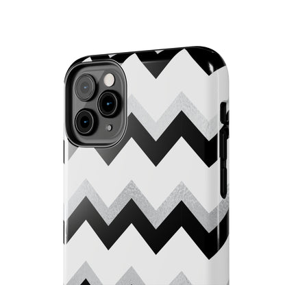 Zig Zag Black and White Phone Case | Mobile CoverSush Dopamine Decor