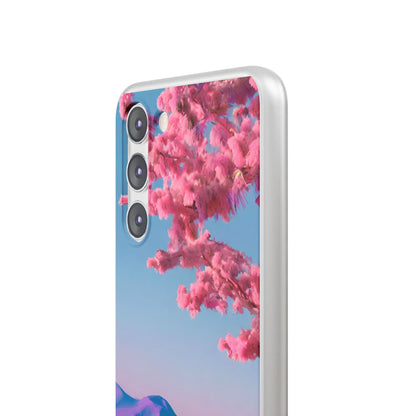 Flexi Pink landscape cherry blossom Phone case | Mobile cover