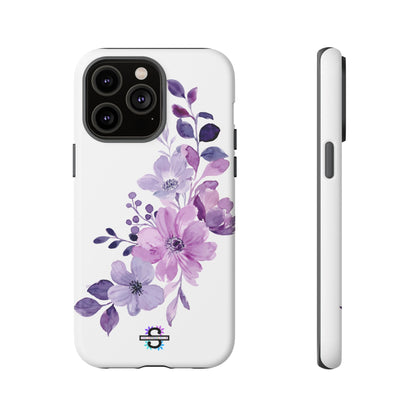 Limited Edition Floral Purple Phone Case | Prosperity Subliminals | Protective Hard Cover | Exclusive Collector's item