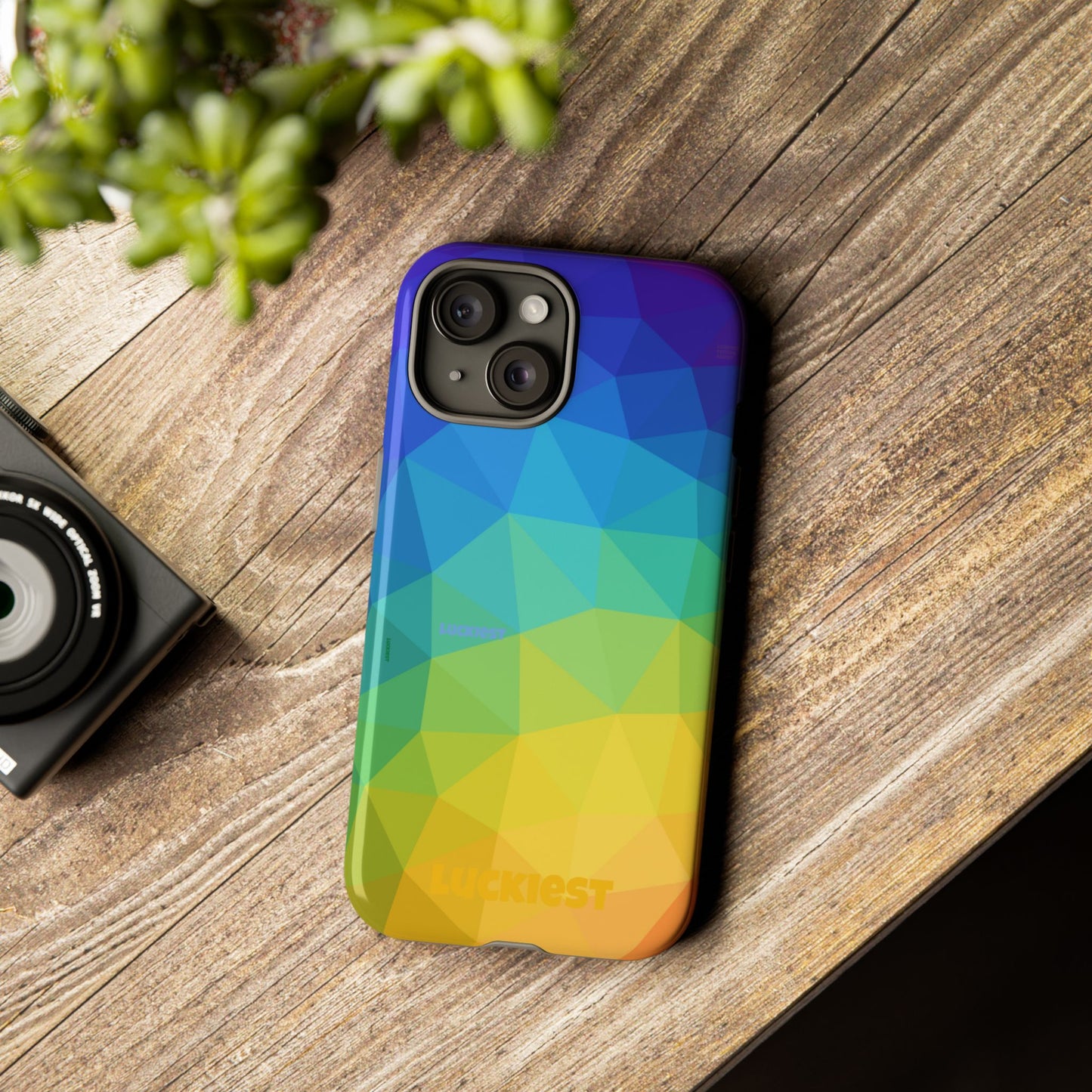 Chromatic Geometric Phone Cover | Mobile Cover  | Luckiest person alive subliminal