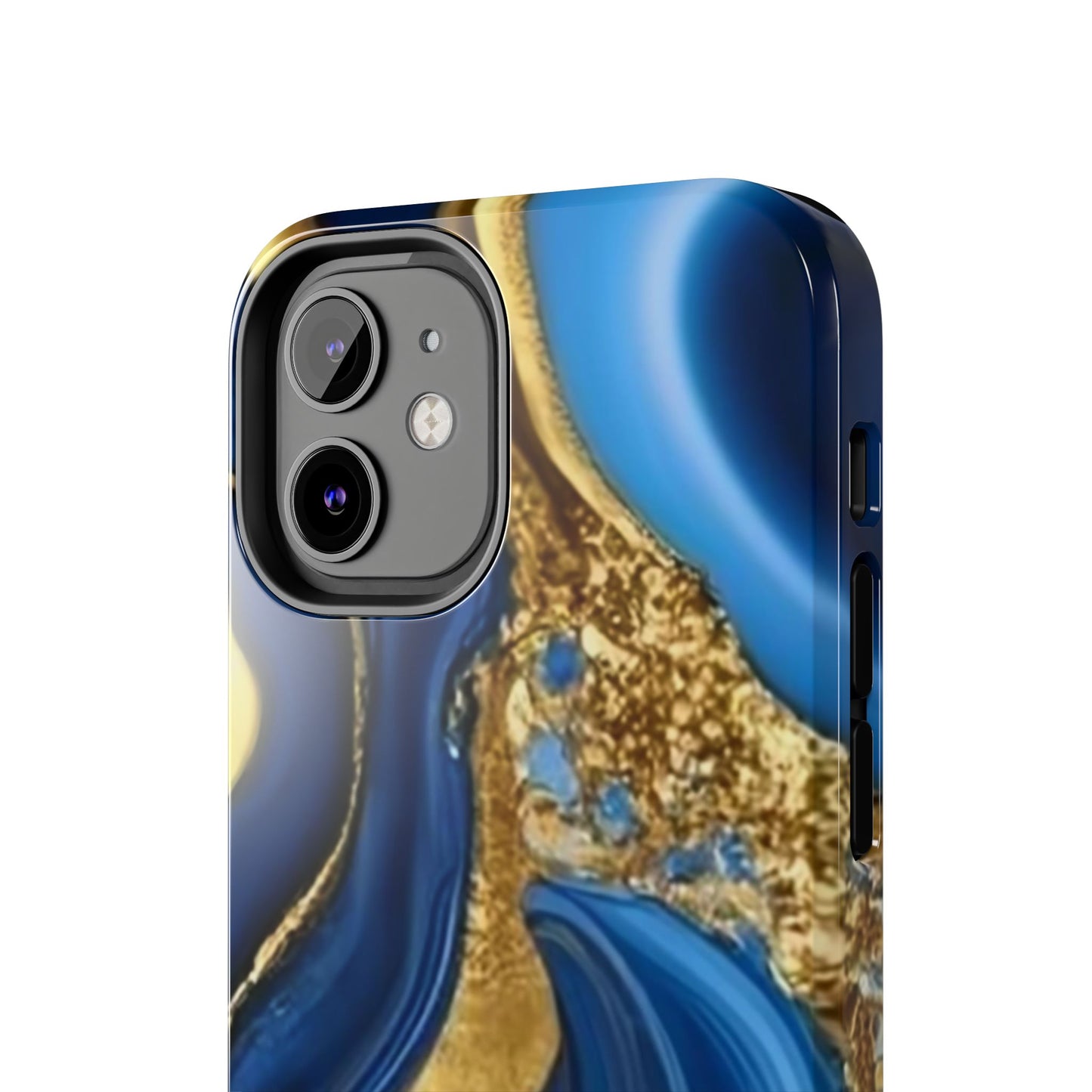Royal Blue Gold Marble Phone Case | Mobile cover