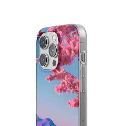 Flexi Pink landscape cherry blossom Phone case | Mobile cover
