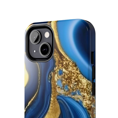 Royal Blue Gold Marble Phone Case | Mobile cover