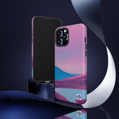 Pink Blue landscape design Phone cover | Mobile case