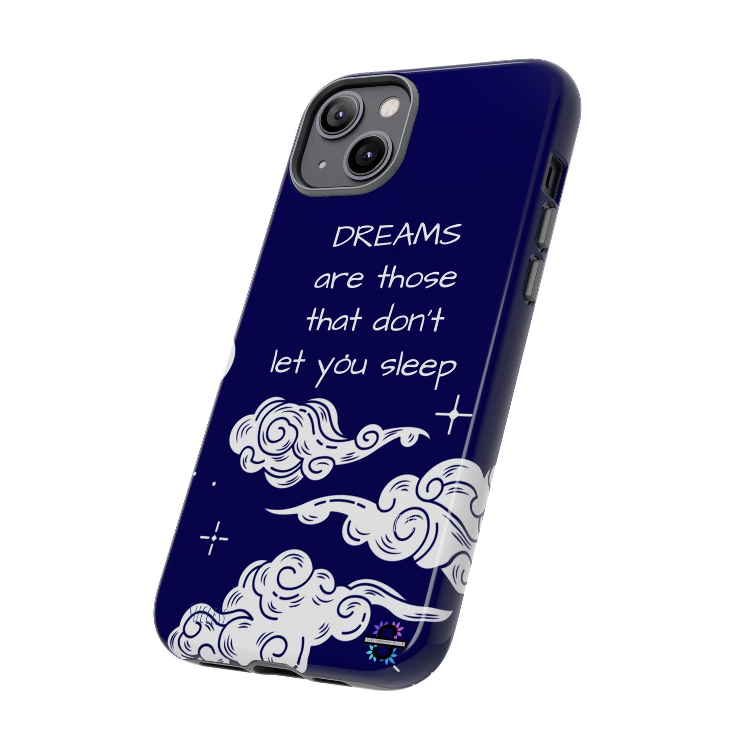 Limited Edition | Royal Blue Phone Case with Motivational Quote – Cloud Design Slim Protective Cover with Dual Layer Protection | Success Subliminals | Motivational Quote