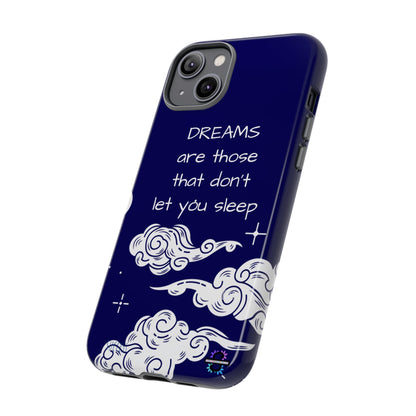 Limited Edition | Royal Blue Phone Case with Motivational Quote – Cloud Design Slim Protective Cover with Dual Layer Protection | Success Subliminals | Motivational Quote